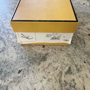 Fendi Yellow and Black Designer Shoe Box